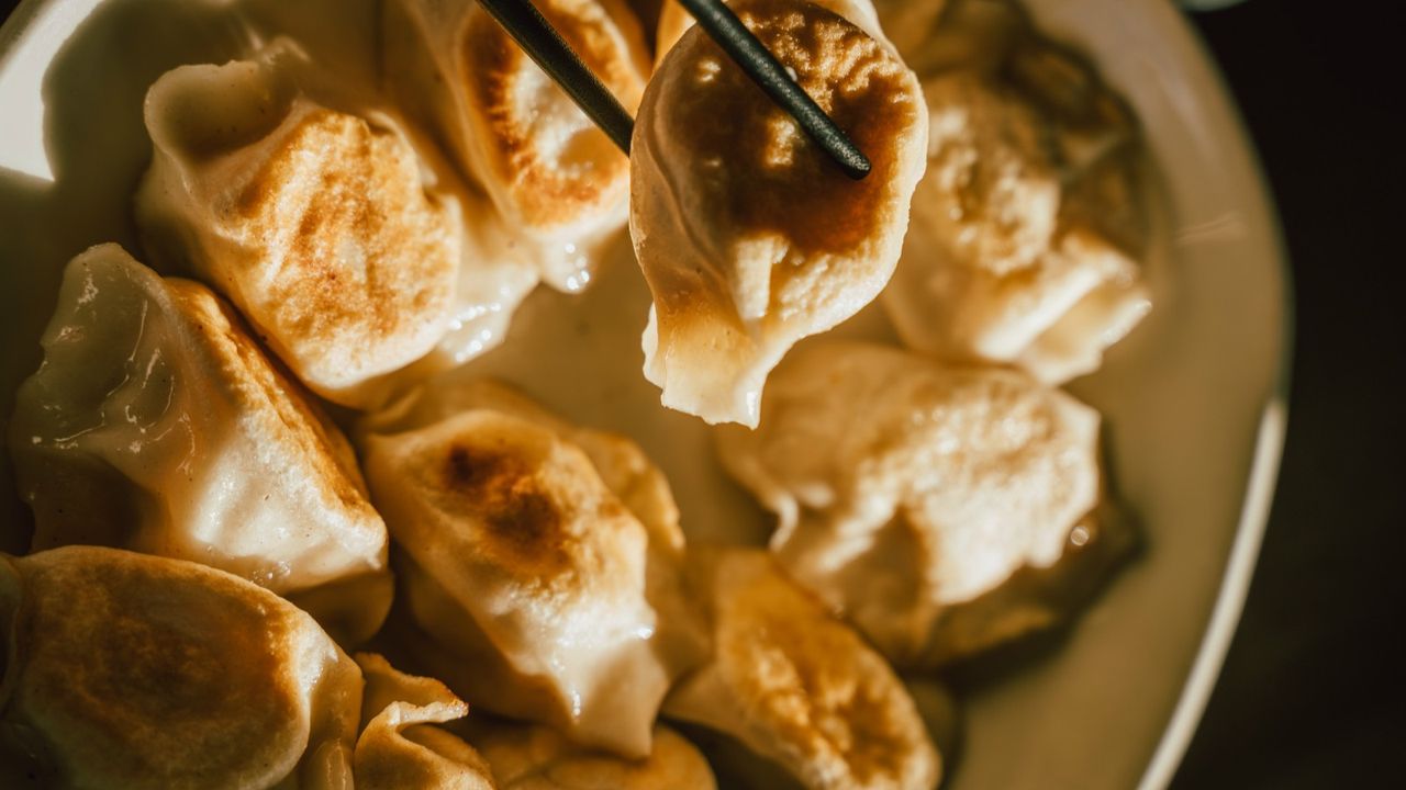 D05. Beef Pan-Fried Dumplings (12 Pcs.)