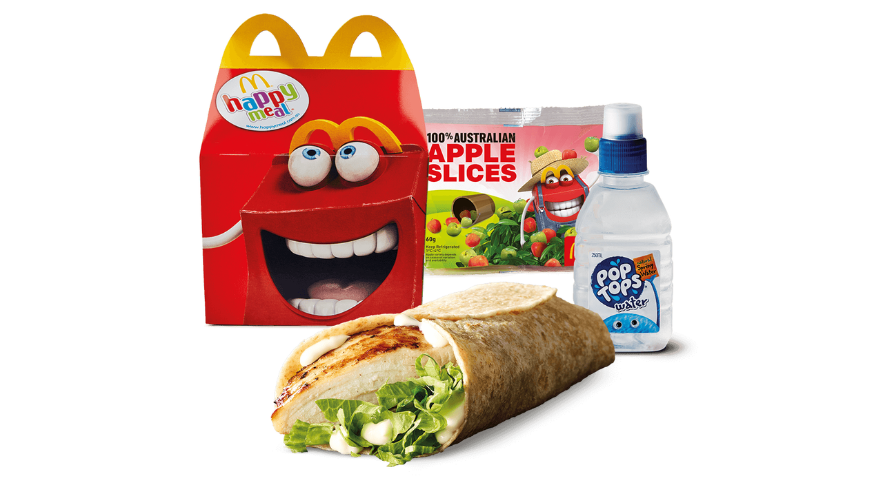 Grilled Chicken Snack Wrap Happy Meal
