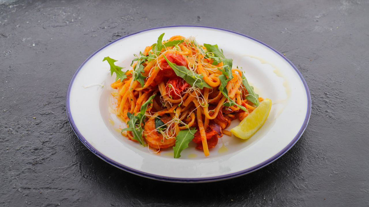 Chilli Prawn Linguine