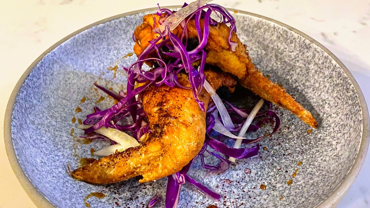 Crispy Chicken Wings stuffed with sticky Chorizo filling