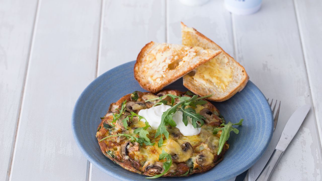 Mushroom, Spinach and Ricotta Omelette