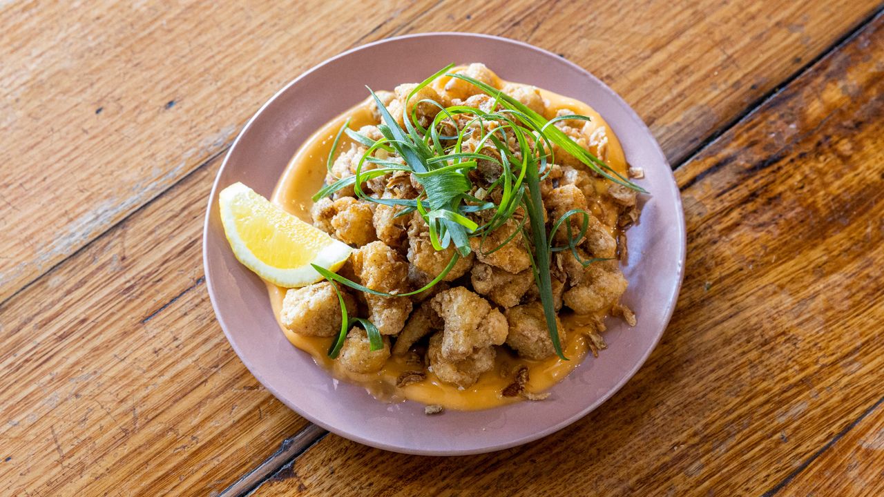 Kentucky Fried Cauliflower, Siracha Mayo