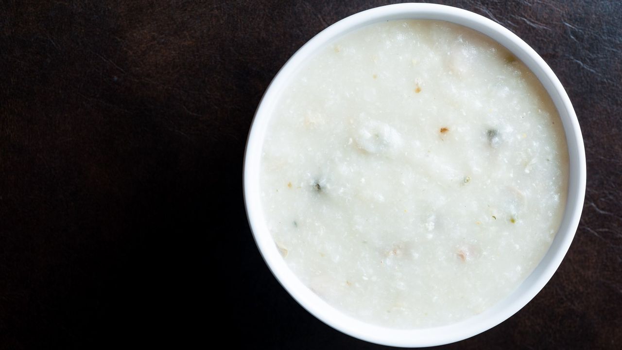 Congee with Pork, Century Egg & Salted Egg