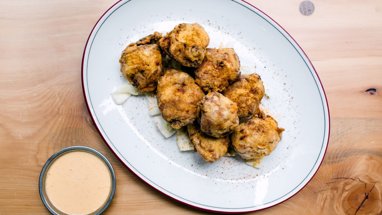 Buttermilk Fried Chicken, Octo Vinaigrette & Kimchi Mayo