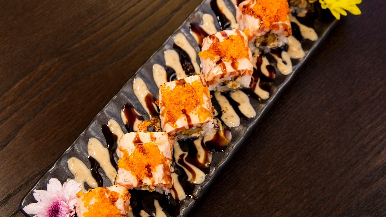 Prawn and Salmon Roll