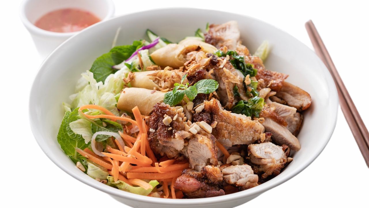 Marinated Chicken Rice Noodles