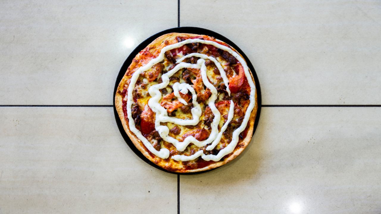 Lamb Souvlaki Pizza
