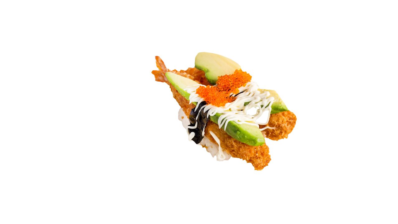 Crumbed Prawn and Avocado Nigiri