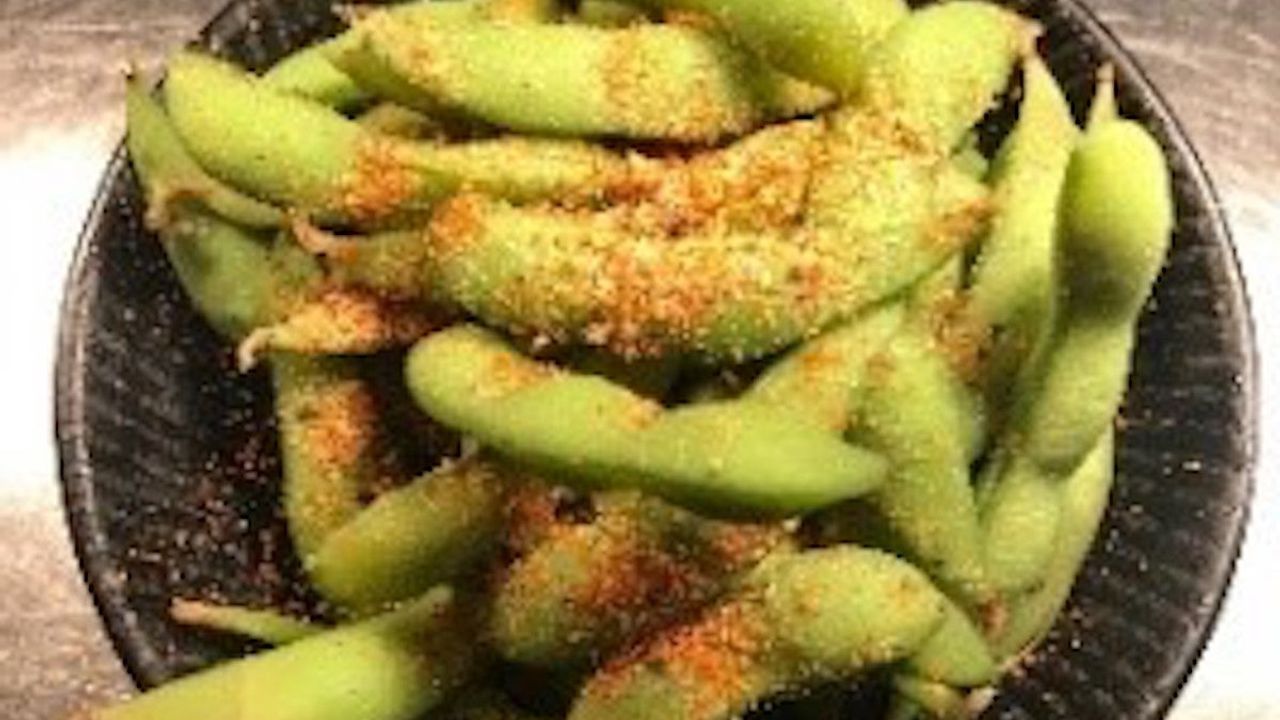 Edamame, Seven Spice Chilli Salt (GF) (V) (VG)