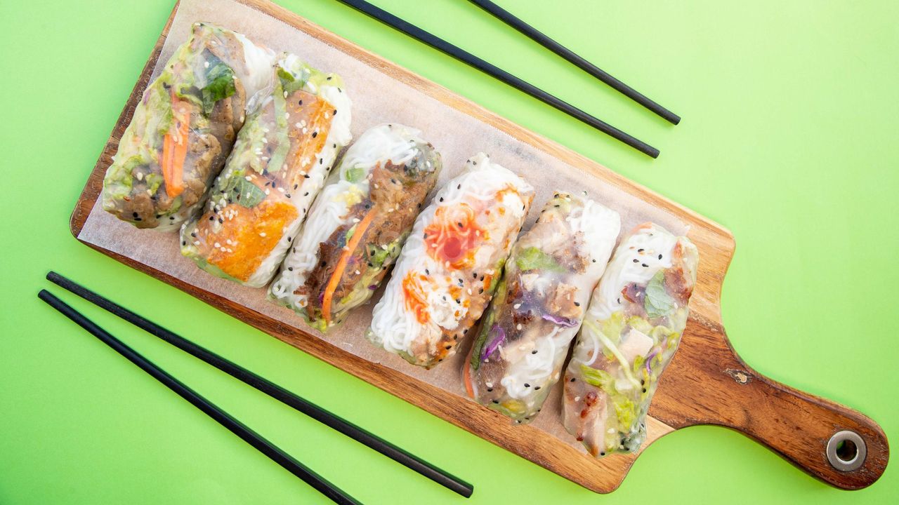 Honey Pork Rice Paper Roll