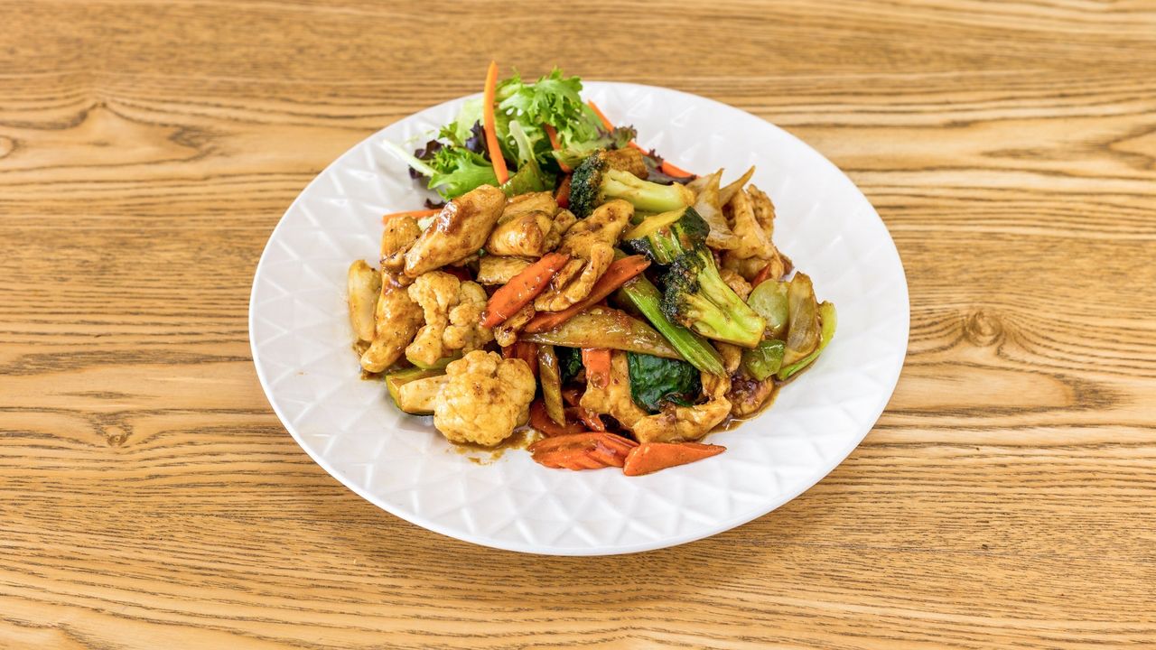 Satay Chicken with Vegetables
