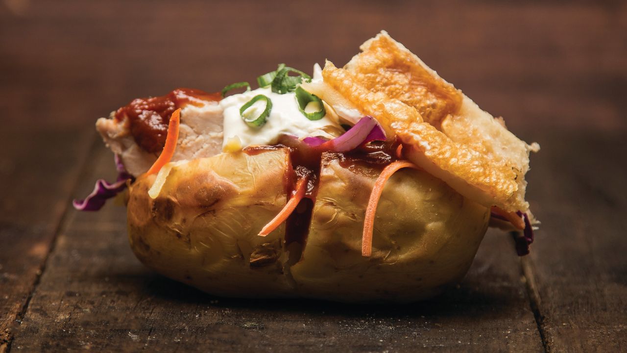 Chipotle Pork and Slaw Spud