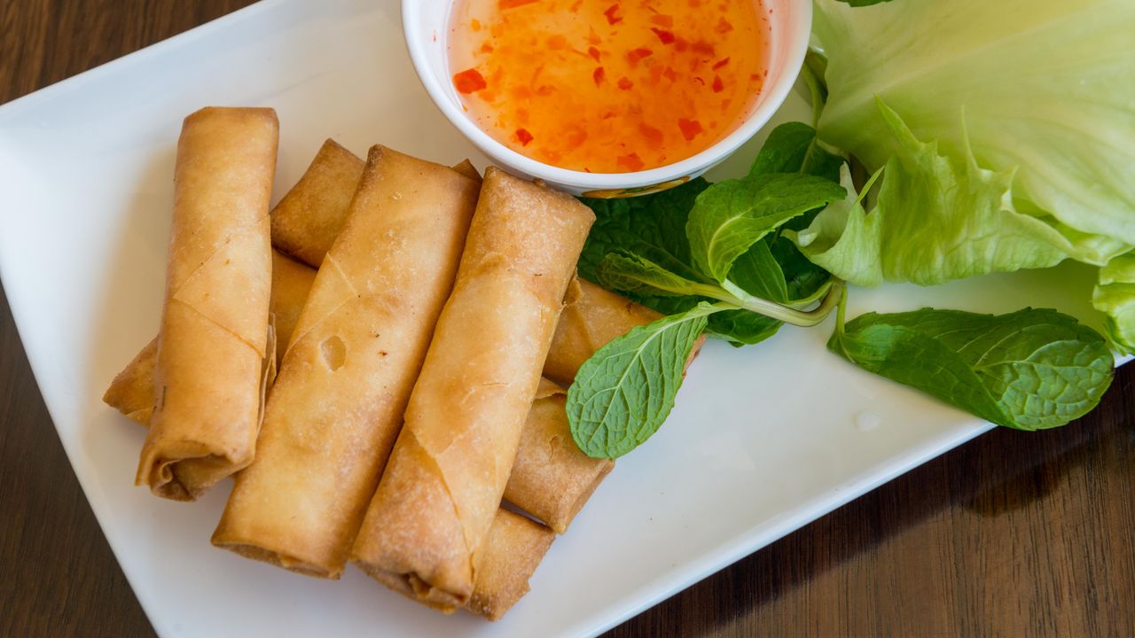 7. Prawn Spring Rolls