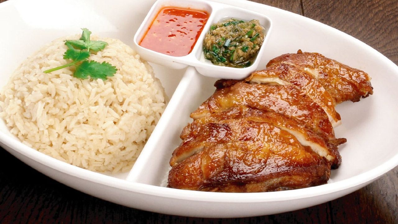 Crispy Hainan Chicken Rice