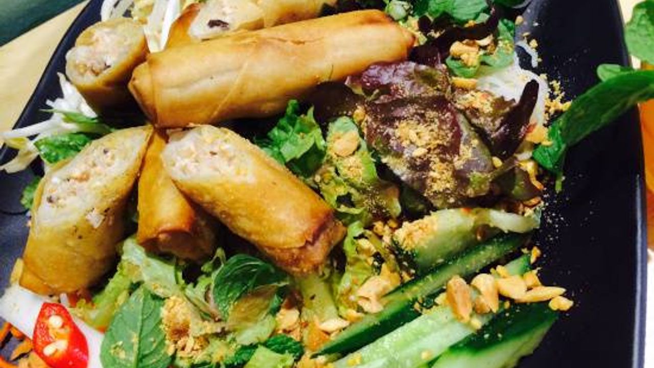 Fried Spring Roll Vermicelli Salad