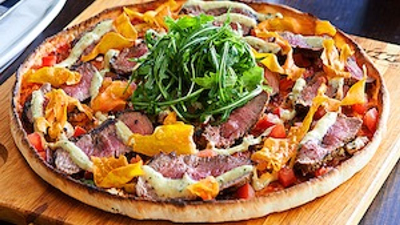 Marinated Chargrilled Lamb Pizza