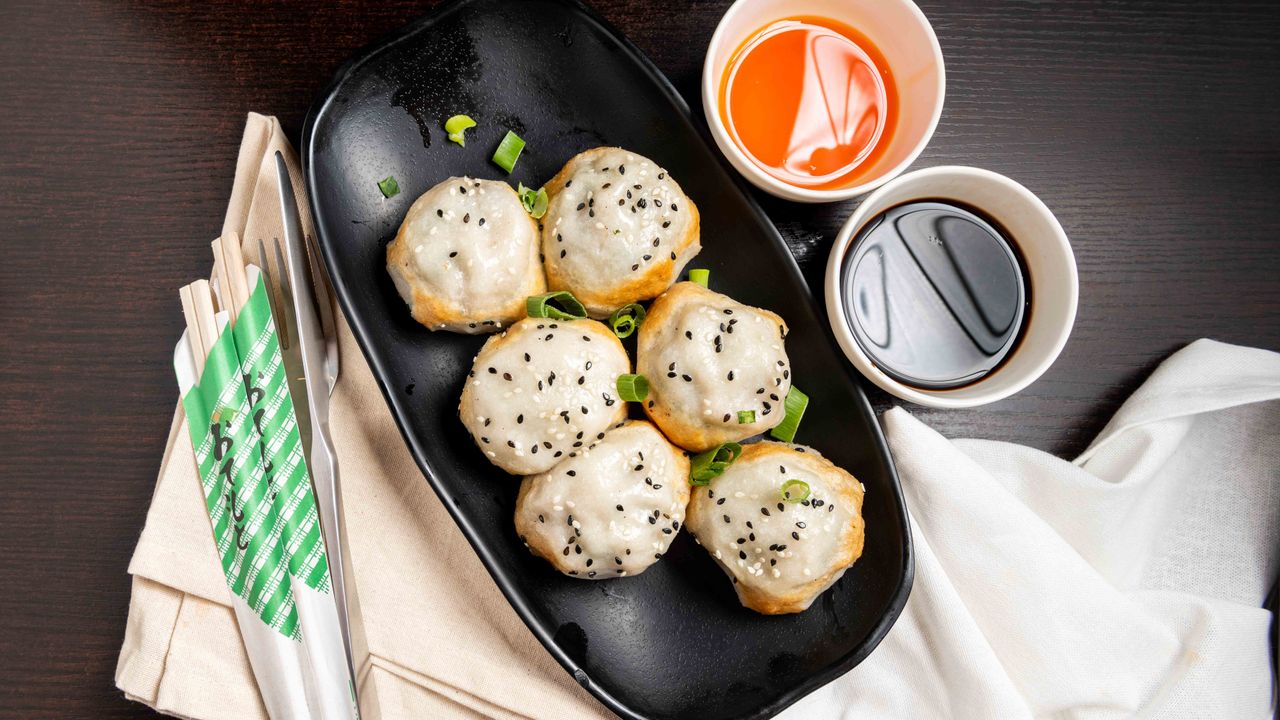 Pan-Fried Vegetables&Pork Buns