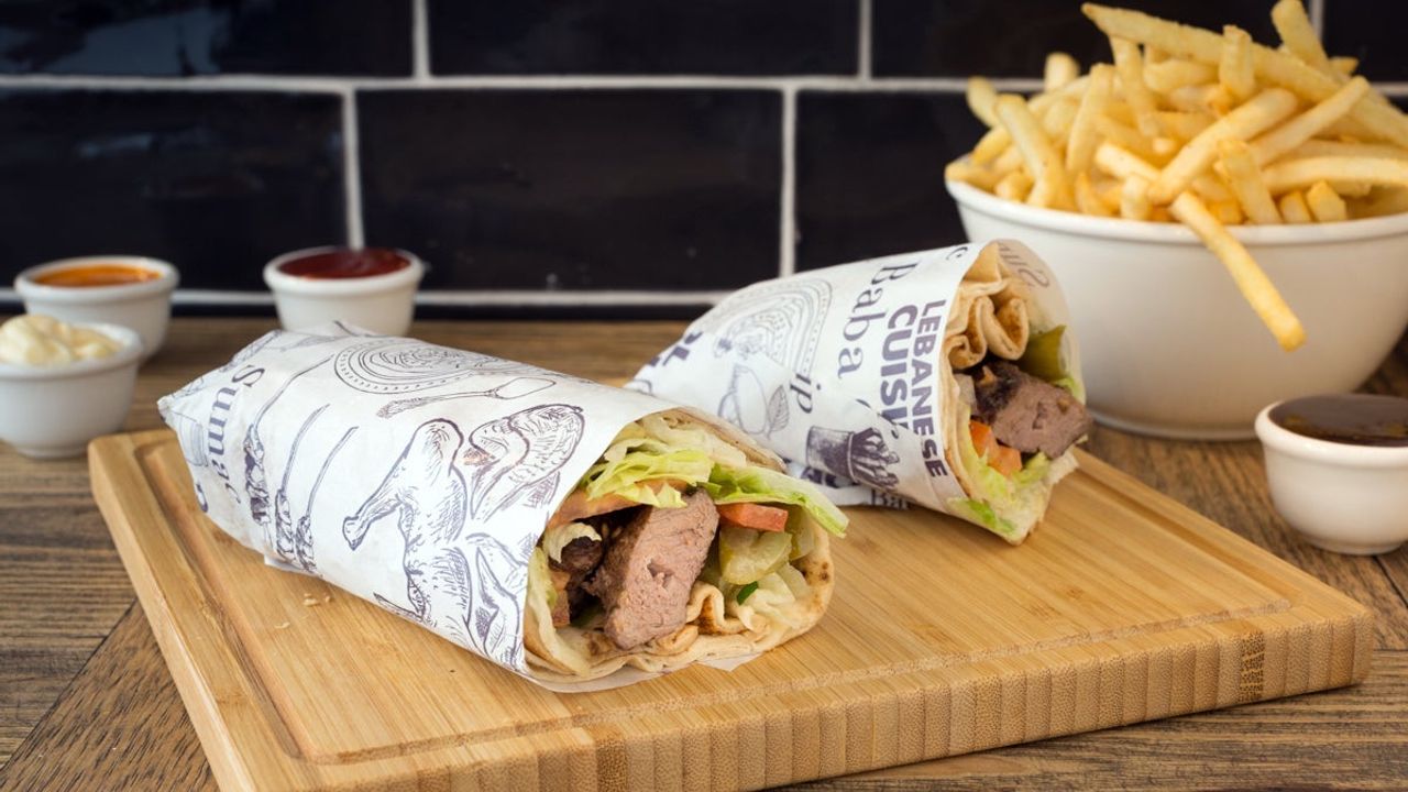 Lamb Skewer Wrap Meal