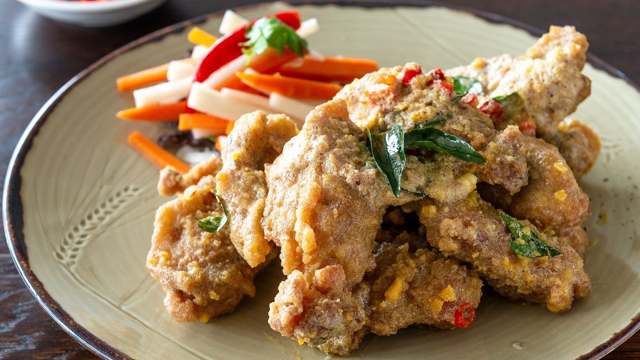 Salted Egg Chicken Ribs