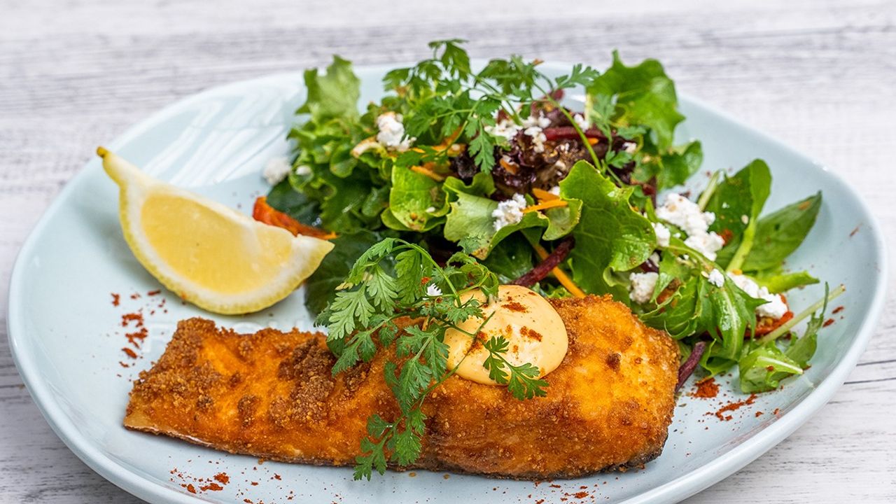 Schnitty Salmon & salad