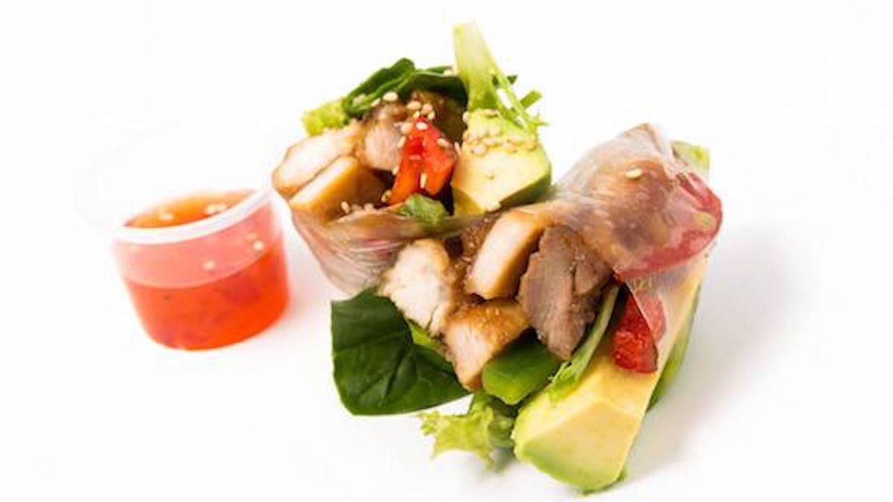 Teriyaki Chicken Rice Paper
