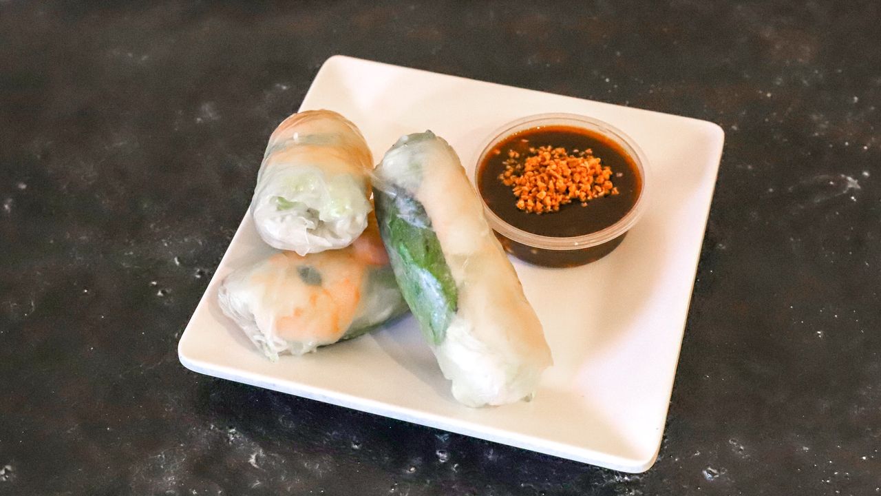 Prawn and Pork in Rice Paper Rolls (3 Rolls)