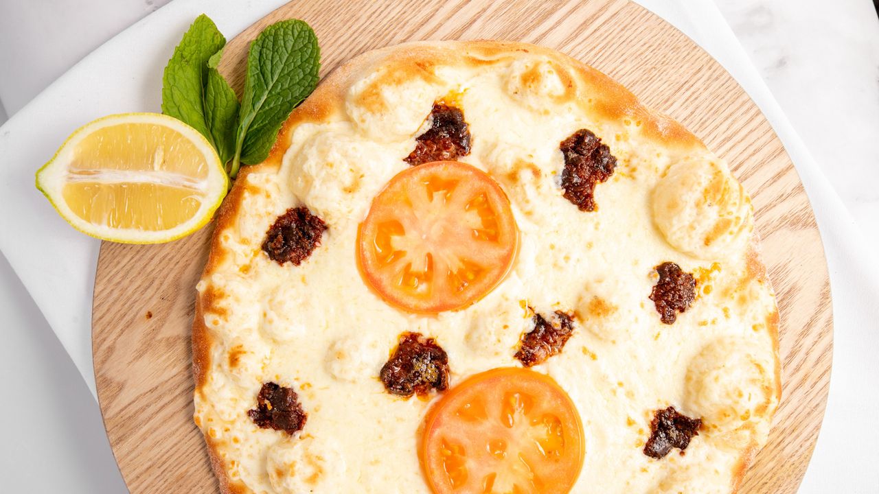 Sujuk, Tomato & Cheese Pizza