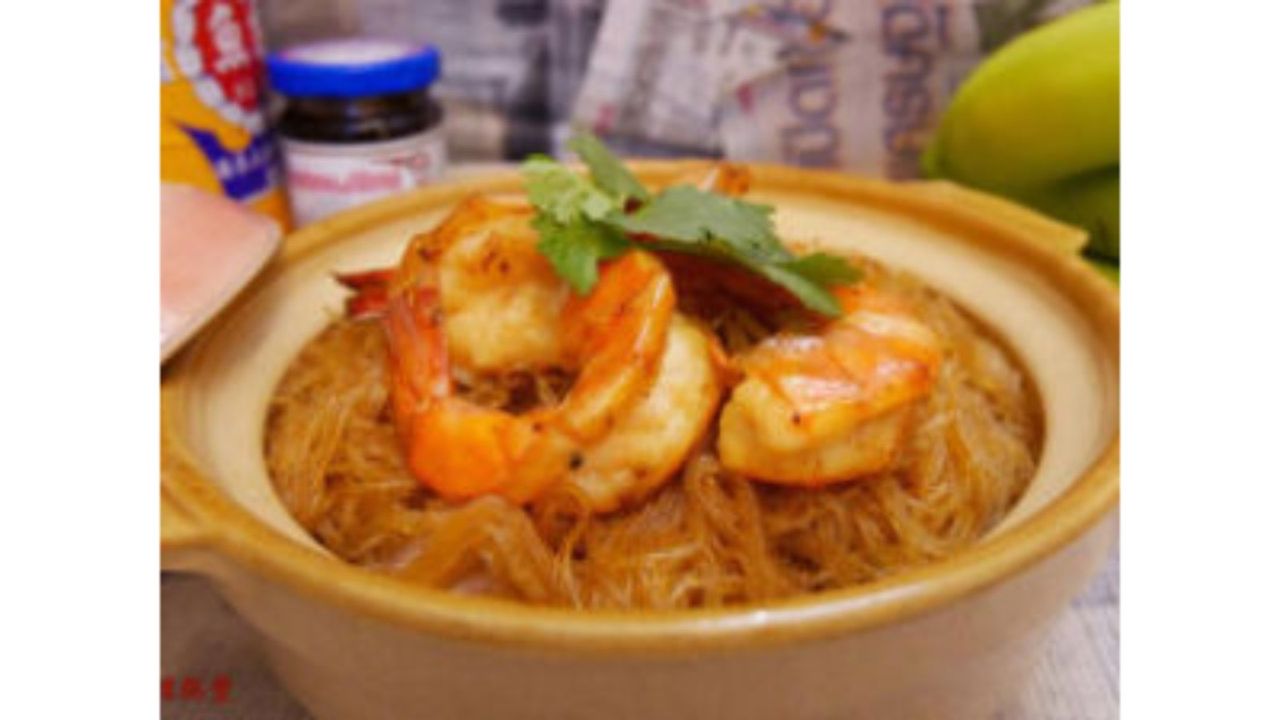 Satay Prawn & Vermicelli in Clay Pot