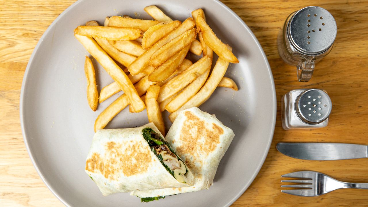 Grilled Chicken and Halloumi Wrap