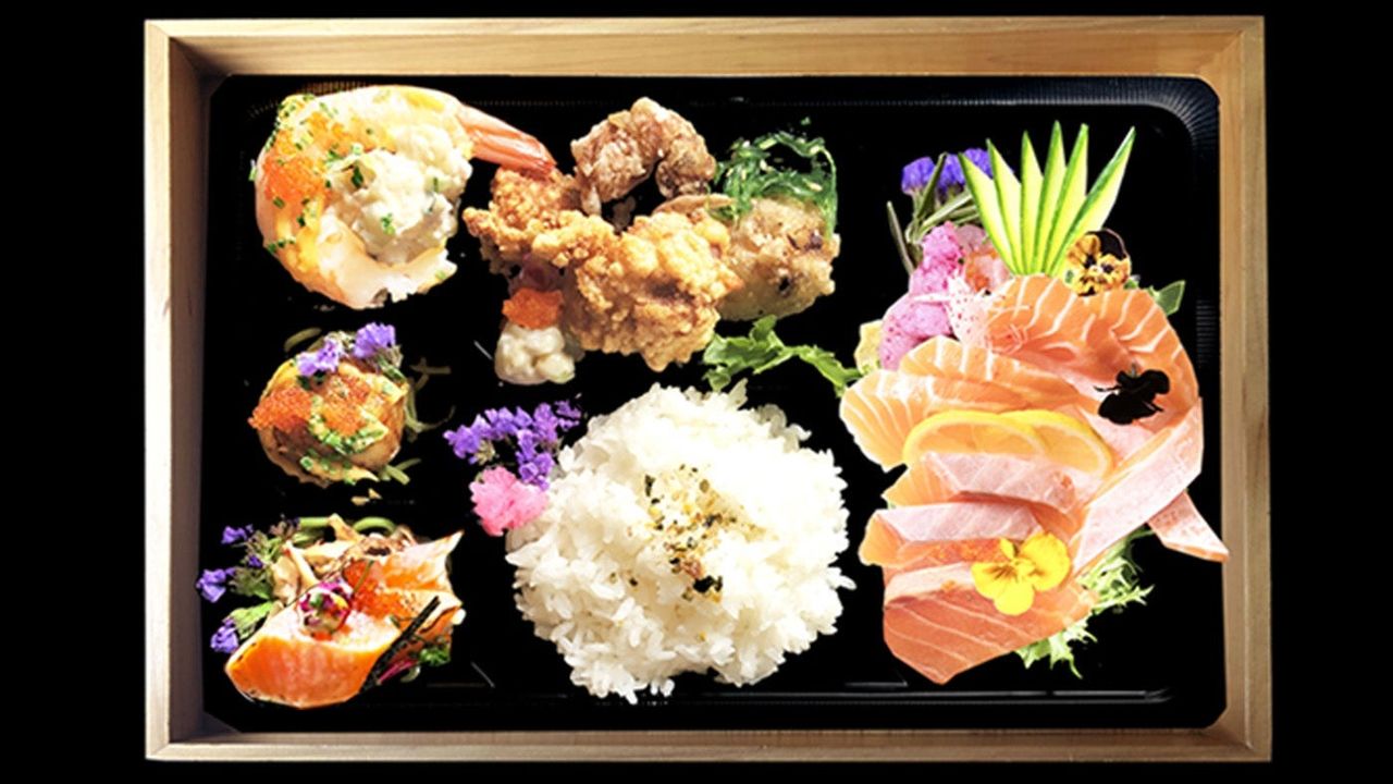 Salmon Sashimi Bento