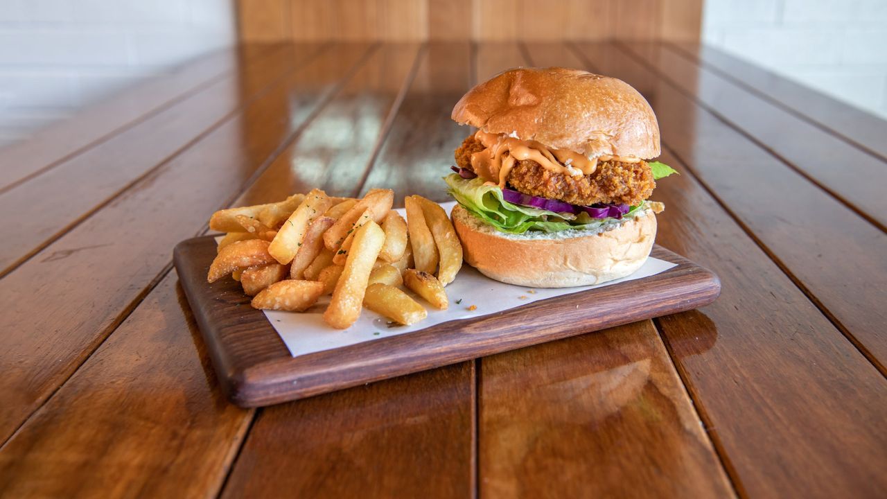 Five Spices Crispy Chicken Burger