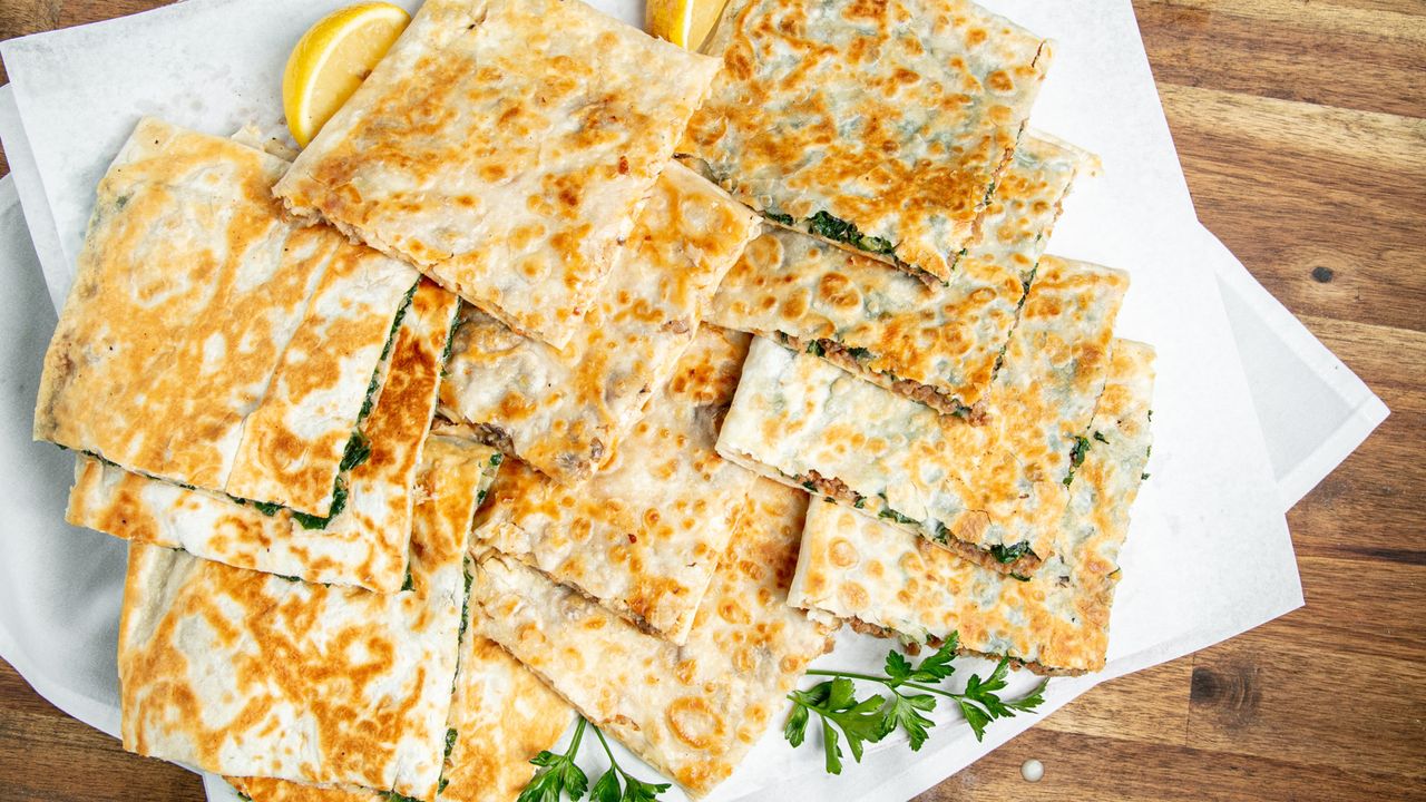 Chicken, Mushroom, & Cheese Gozleme
