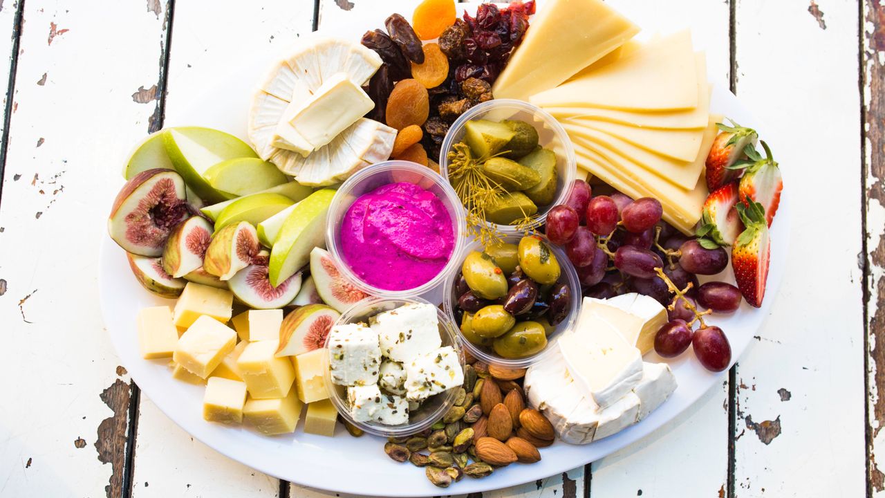 Fresh Fruit and Gourmet Cheese Platter