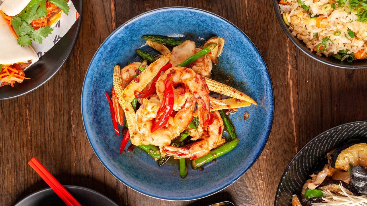 Stir-Fried King Prawns, XO Sauce