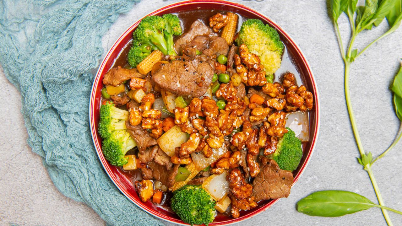 Sliced Beef in Honey Pepper Sauce