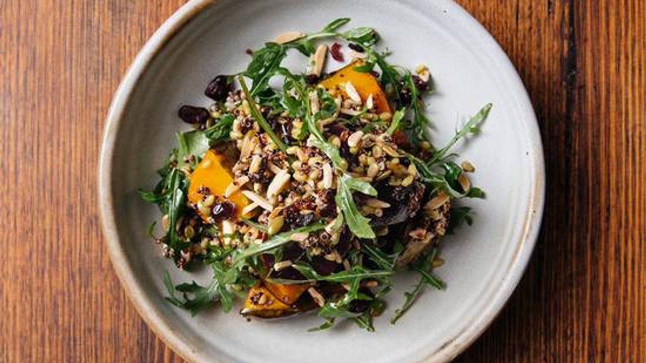 Pumpkin and Beetroot Vegan Salad