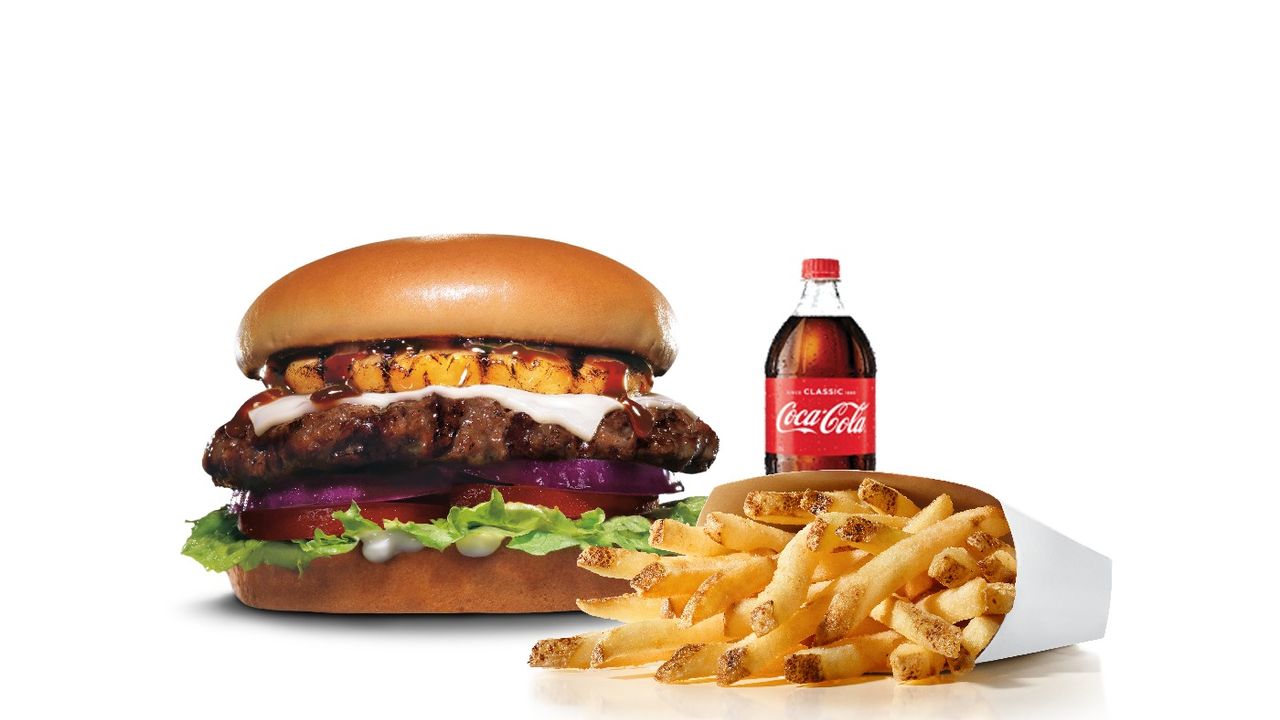 Hawaiian Char-Grilled Angus Burger Combo