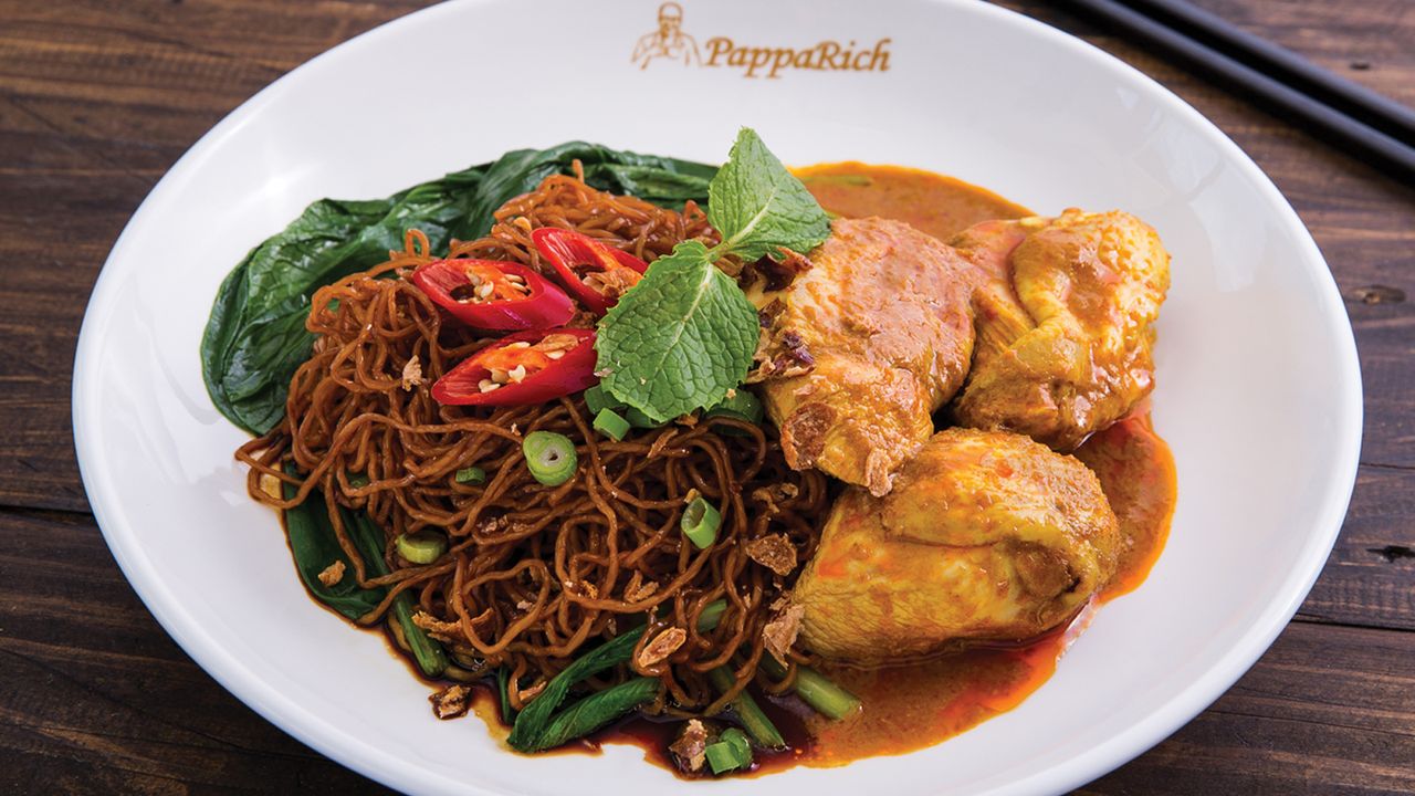 N15 Dry Curry Egg Noodles with Curry Chicken