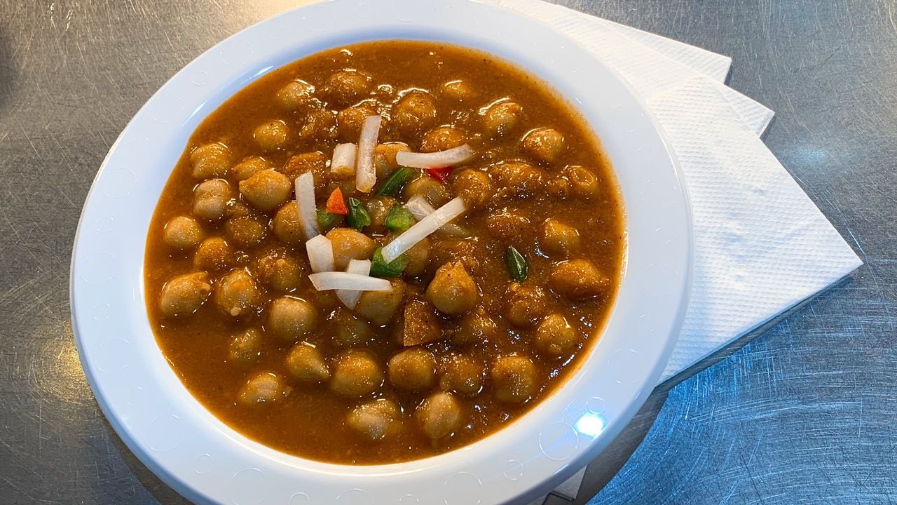 CHICK PEA MASALA with Saffron Rice