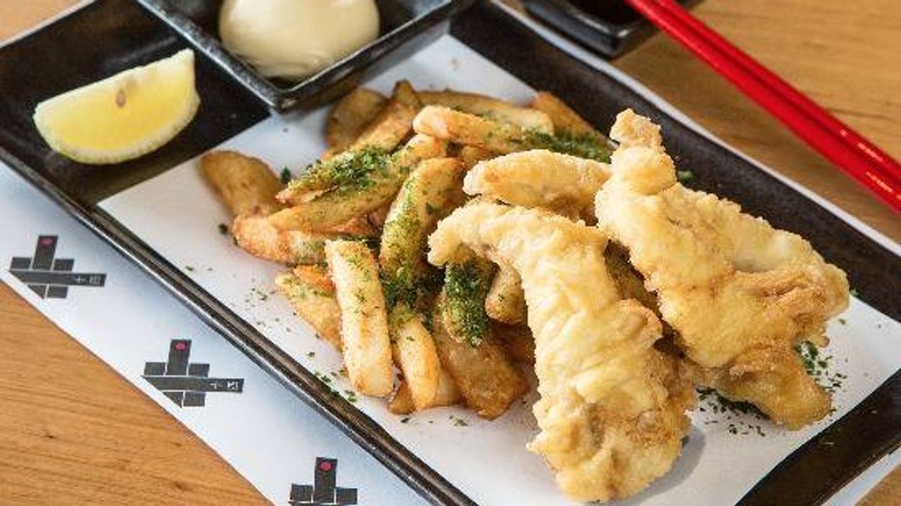 Tempura Whiting + Nori Chips