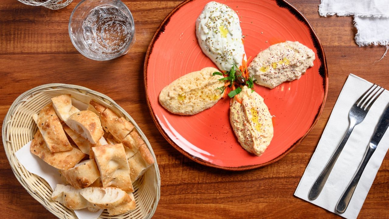 Mixed Dips (Served with Hot Turkish Bread)