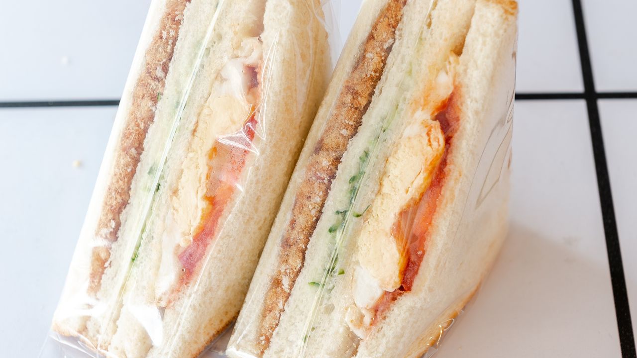 Pork Floss with Mayo Sandwich