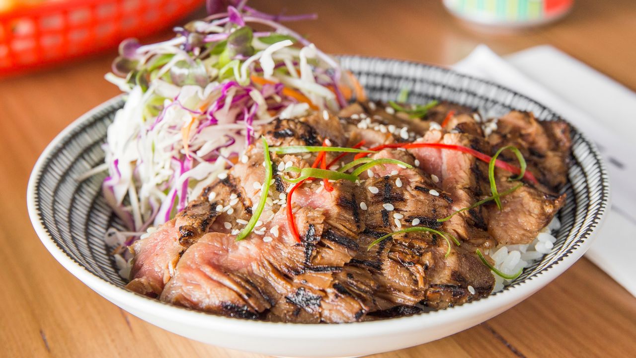 Flank Steak Rice Bowl