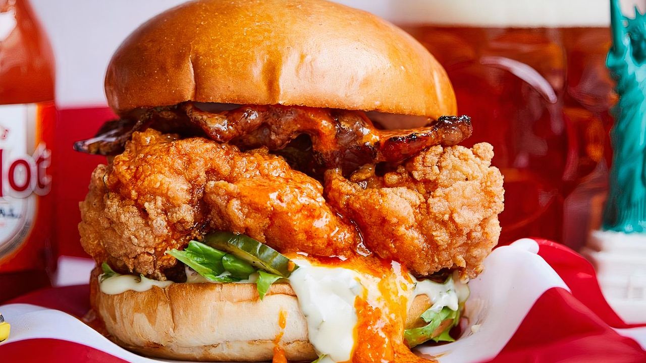 B.F.A. Buffalo Chicken Burger