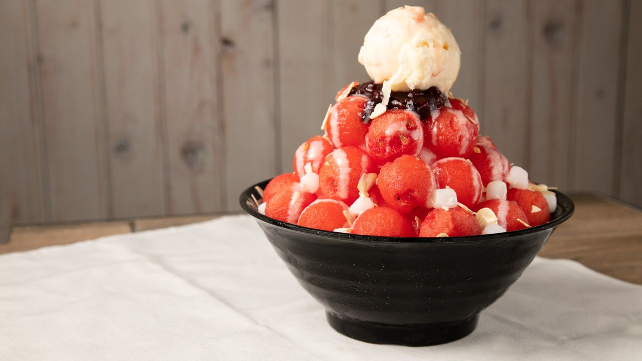 Bingsu Dưa Hấu (Watermelon Bingsu)