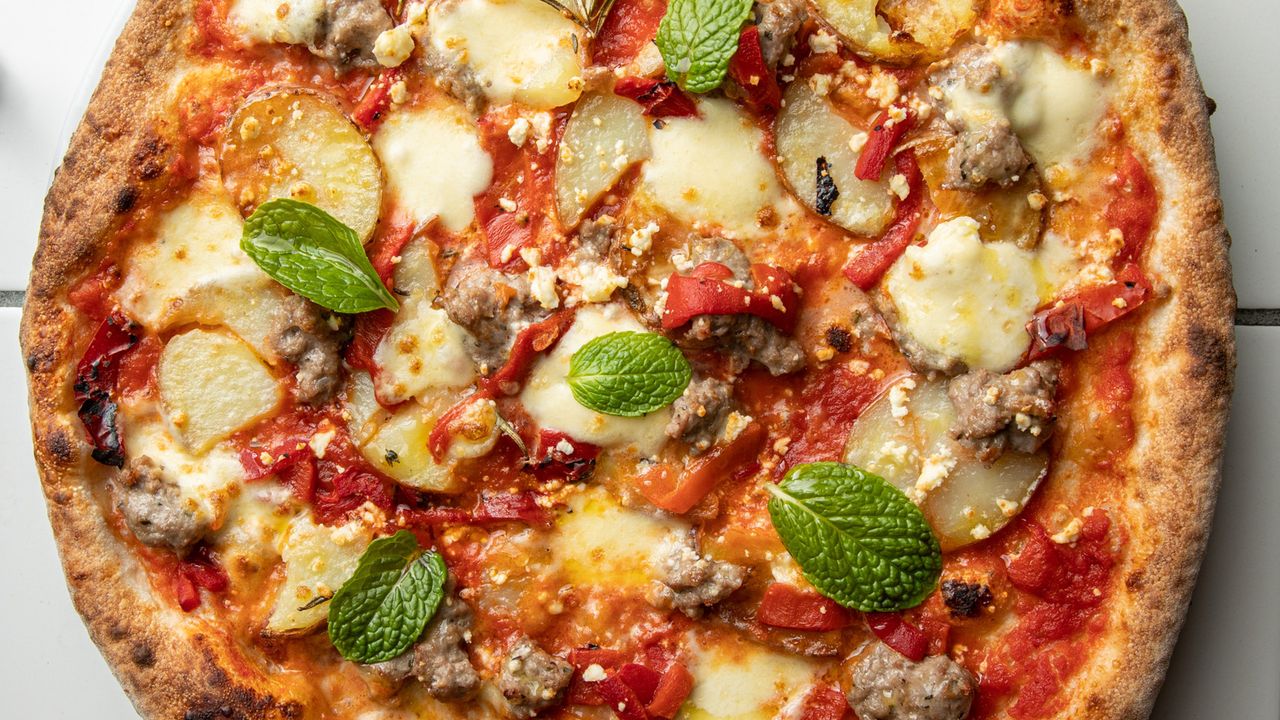 Lamb Sausage Pizza