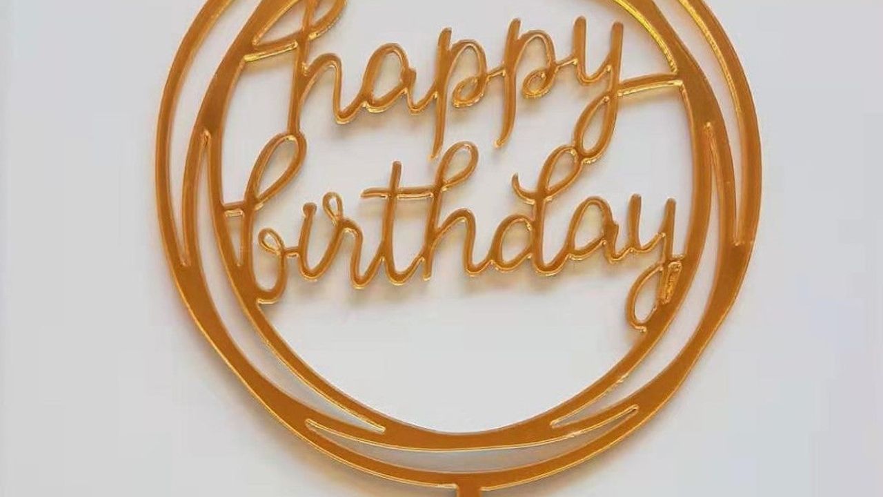 Acrylic Birthday Plaque (1pc)