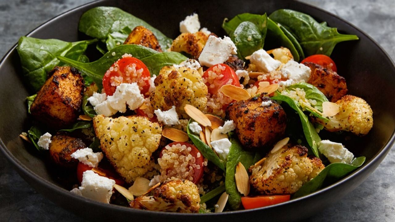 Roasted Cauliflower & Pumpkin Salad