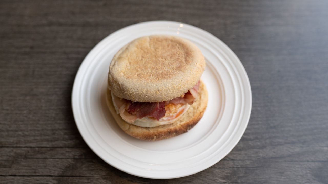 Egg and Beef Rasher Muffin