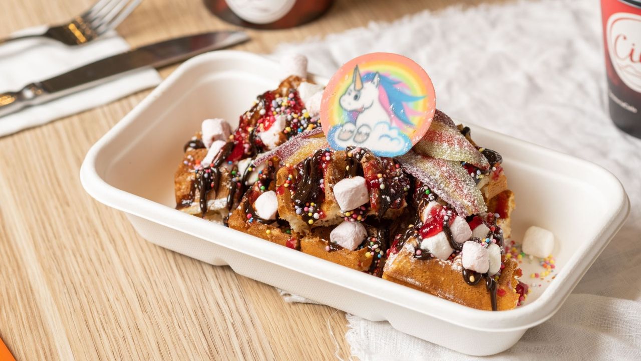 Unicorn Waffle Bites